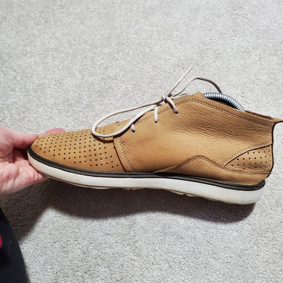 MERRELL Around Town Chukka Air Boots Shoes Perforated Leather Tan Women's 10 - Picture 3 of 12